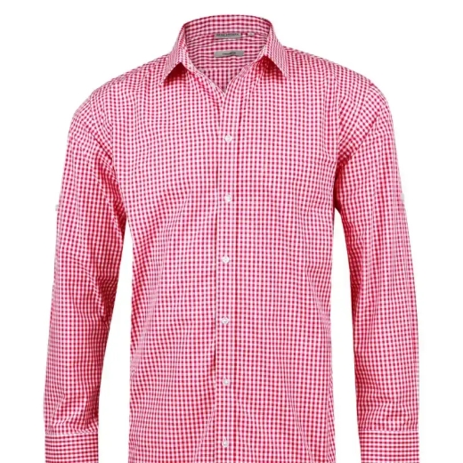 Picture of Winning Spirit, Mens Gingham Check L/S Shirt